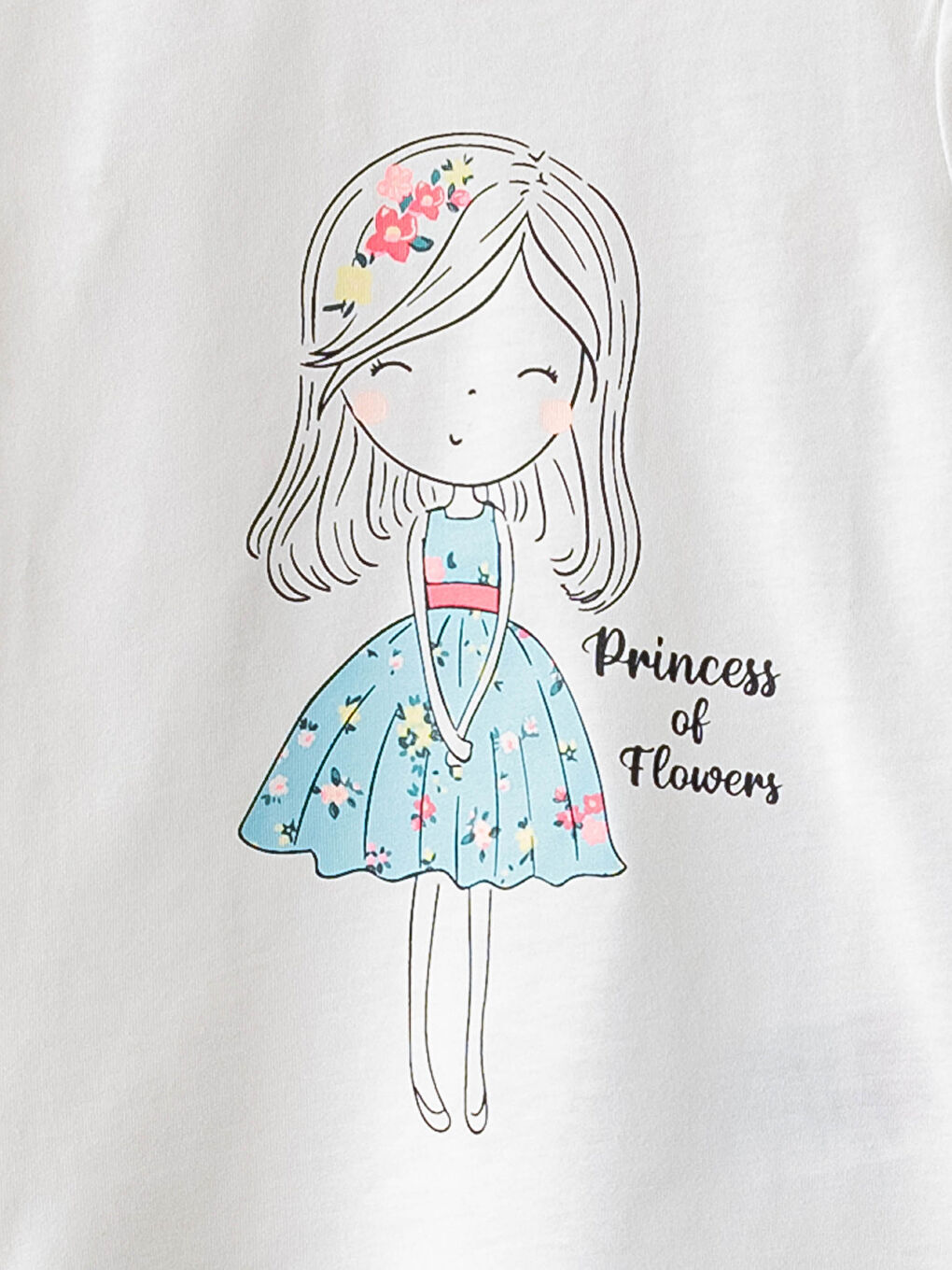 LCW baby T-shirt Bébé Fille Col Rond Manches Courtes Imprimé Coton Lot de 2 -S1GN30Z1-LQQ