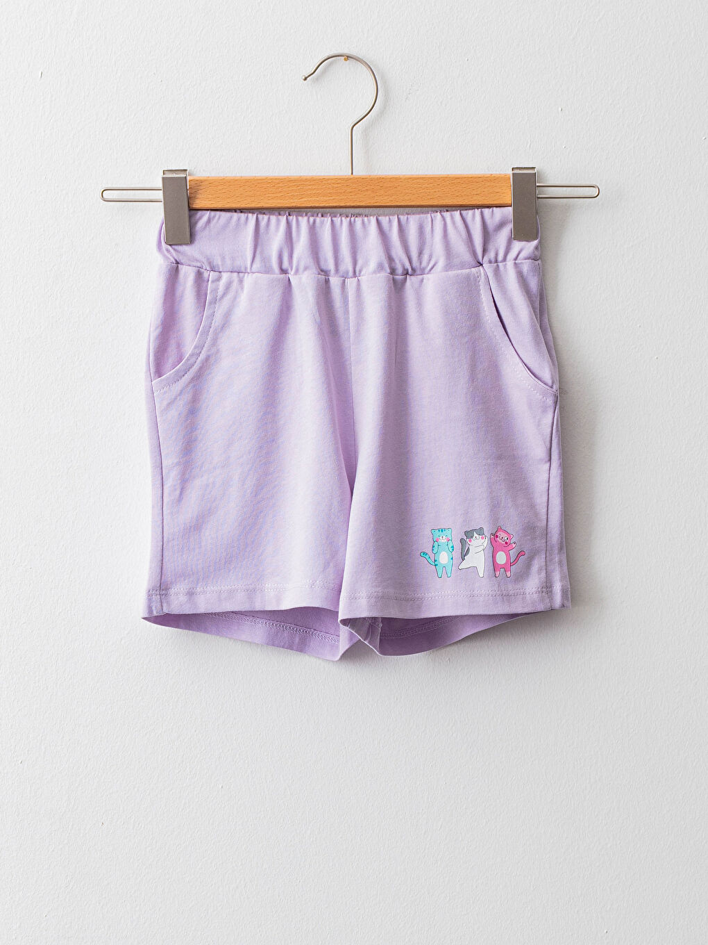 Elasticated Waist Printed Girls' Shorts