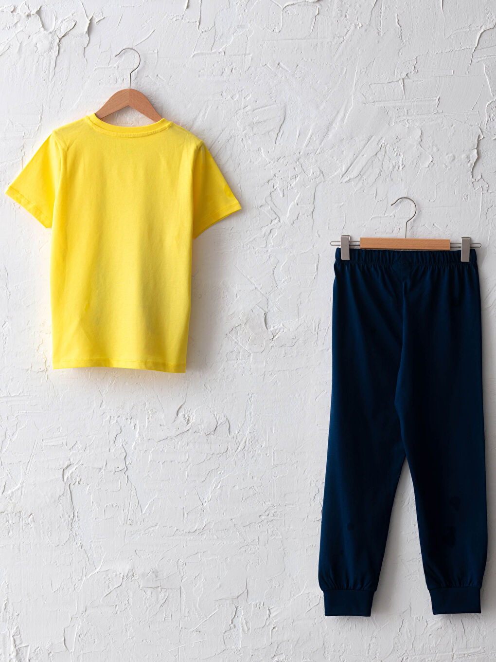 Crew Neck Printed Short Sleeve Boys' Pyjama Set-1