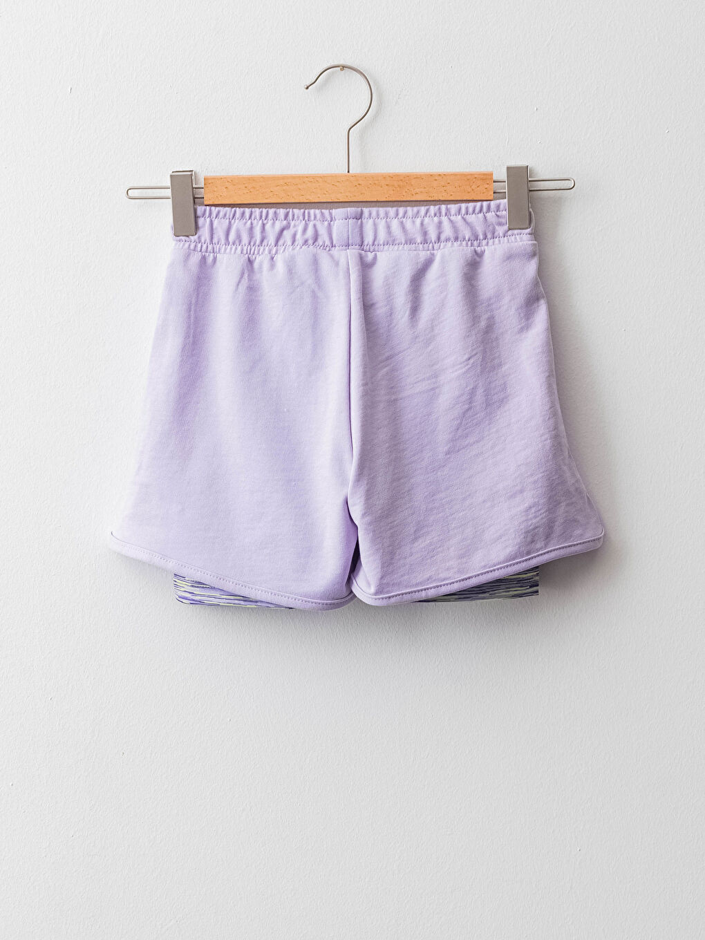 Базовые шорты-лосины для девочек с эластичной талией-1