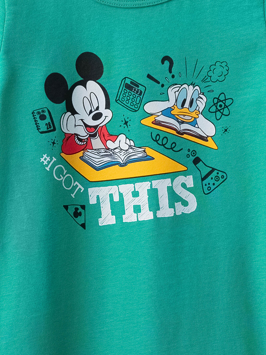 جمبسوت ديزني مطبوع بأكمام قصيرة ورقبة دائرية للأولاد الرضع-2