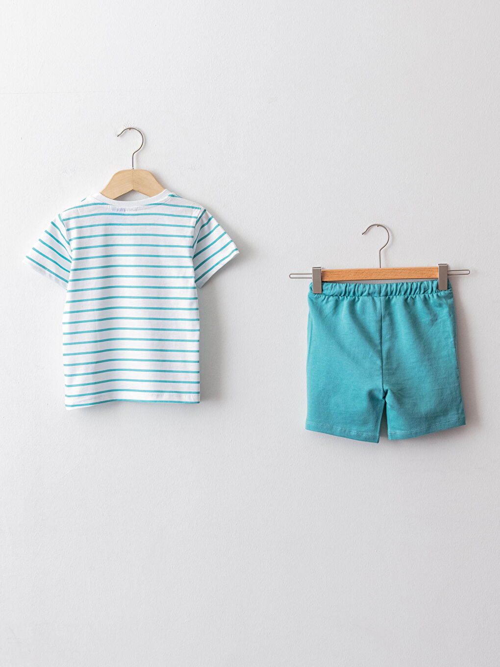 Crew Neck Short Sleeve The Boss Baby Printed Cotton Baby Boy T-Shirt and Shorts 2-Piece Set-1