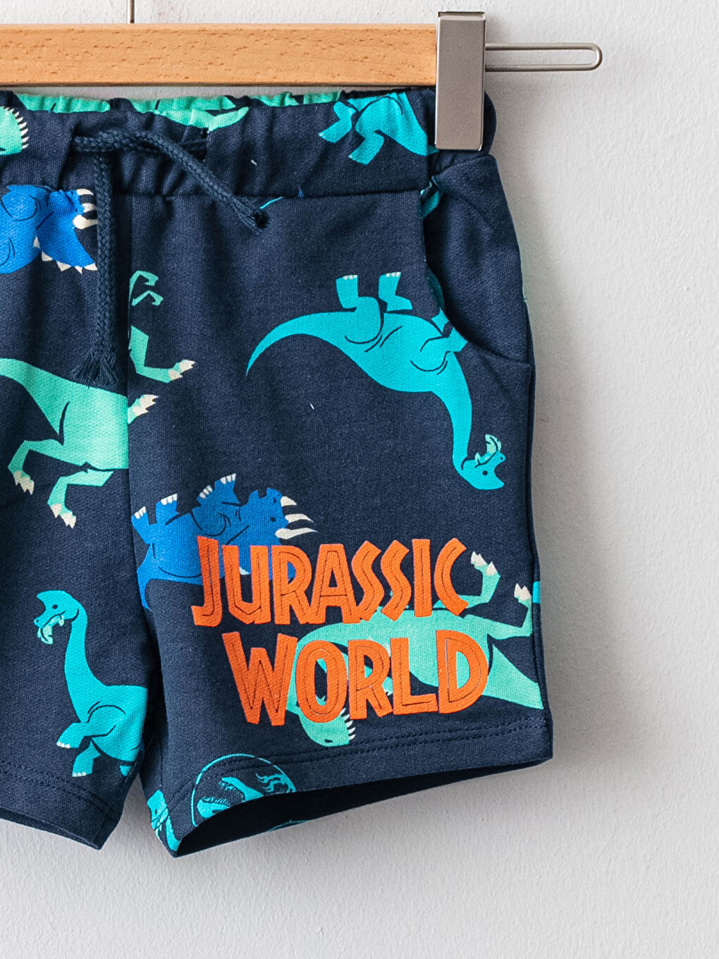 Jurassic World Printed Baby Boy Shorts With Elastic Waist-2