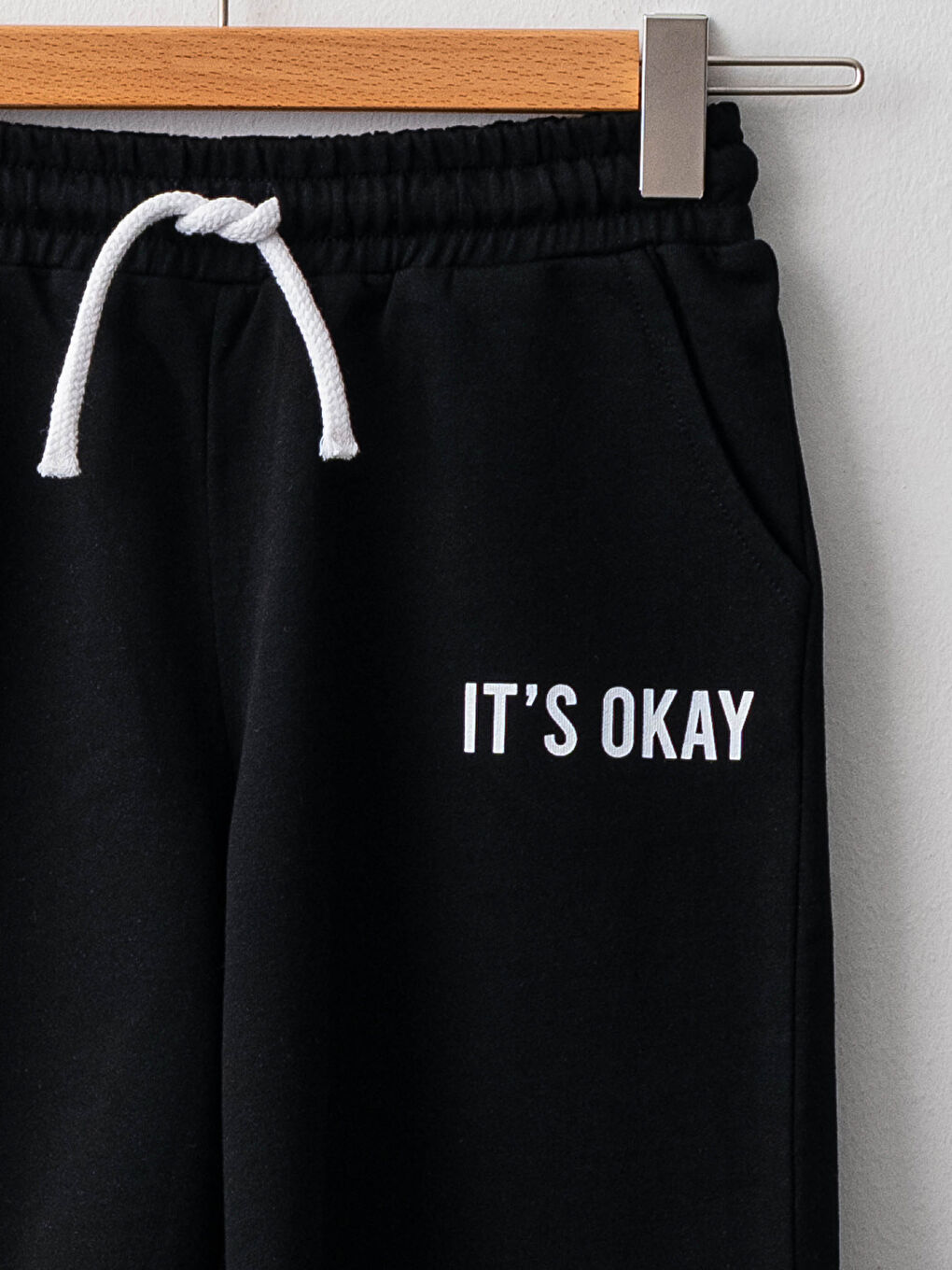 Siyah Beli Lastikli Baskılı Kız Çocuk Şort-2