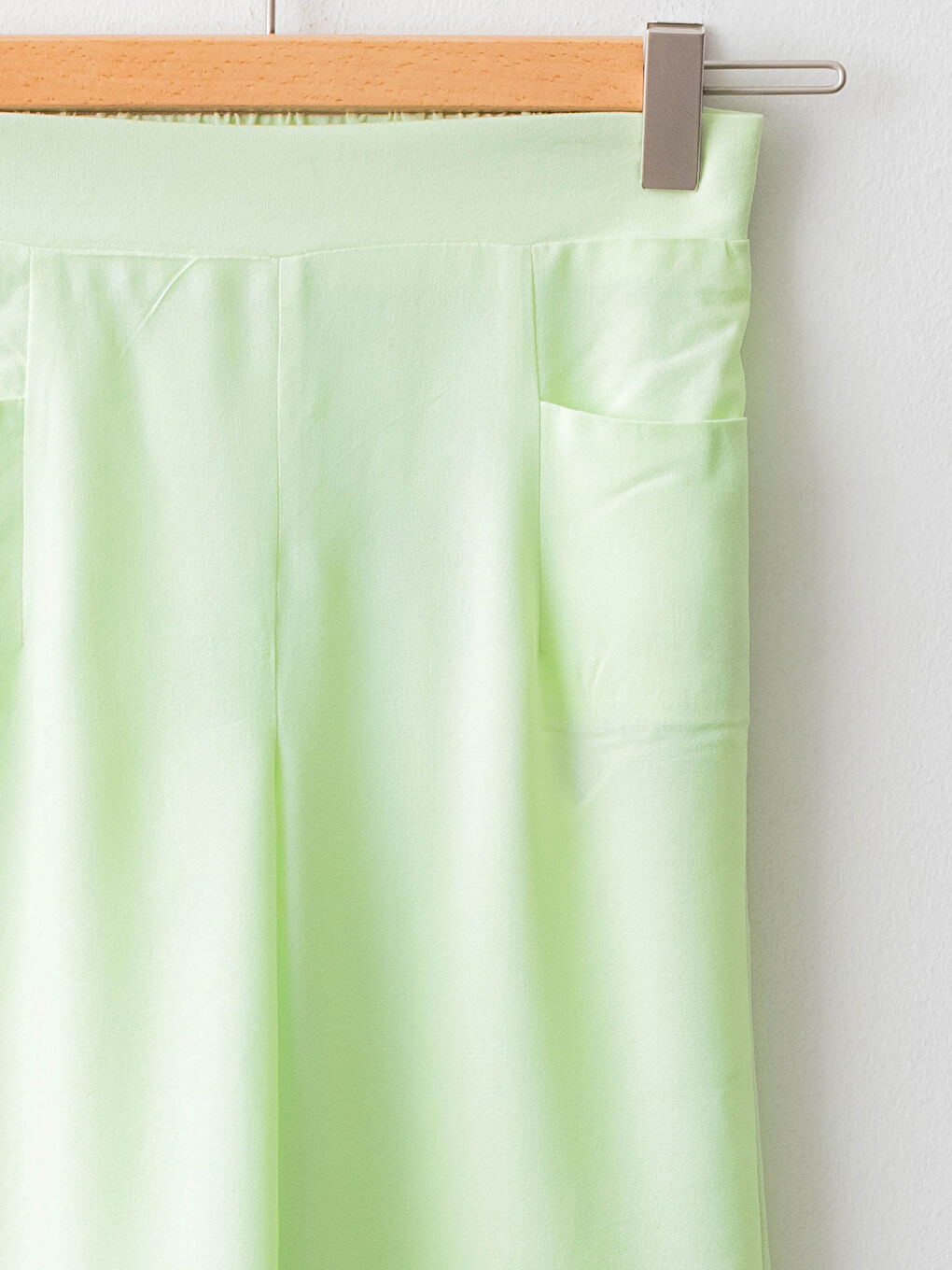 Basic Viscose Girl Trousers With Elastic Waistband-2