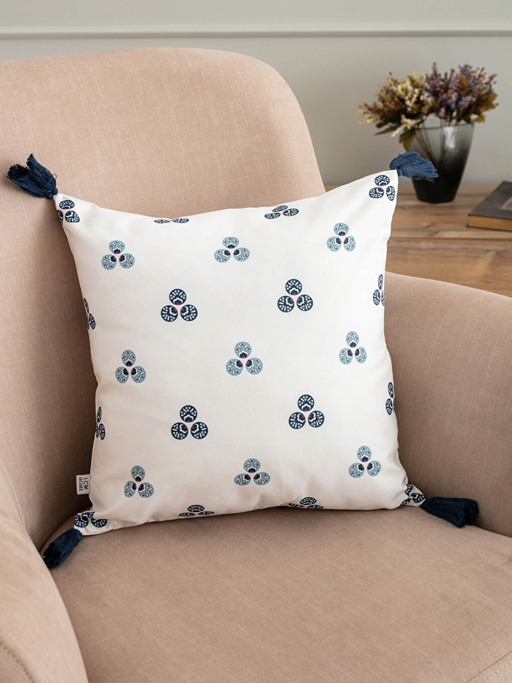 غطاء وسادة أزرق فاتح للجنسين