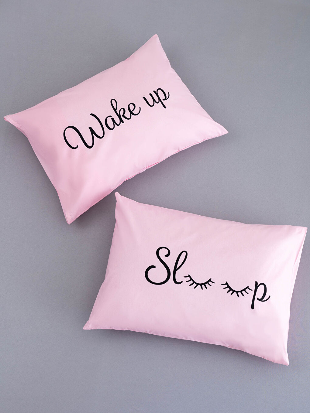 Taie d'oreiller tissée imprimée avec slogan 2 pièces 50x70 cm