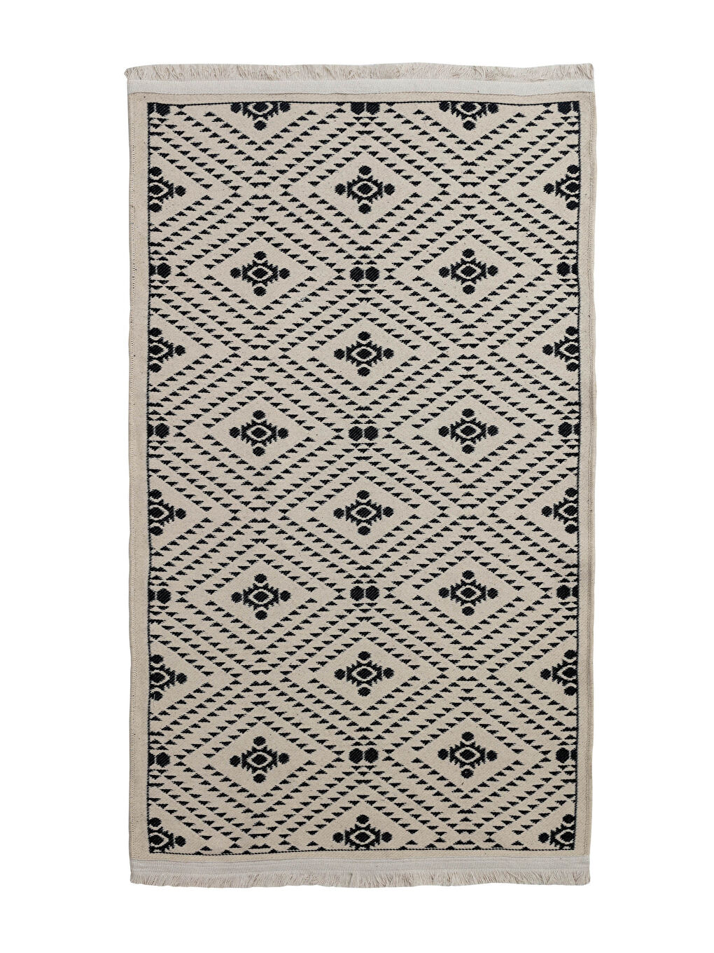 LCW HOME Fringe Detailed Patterned Jacquard Carpet 80x150 Cm -S1HK97Z8-TDV