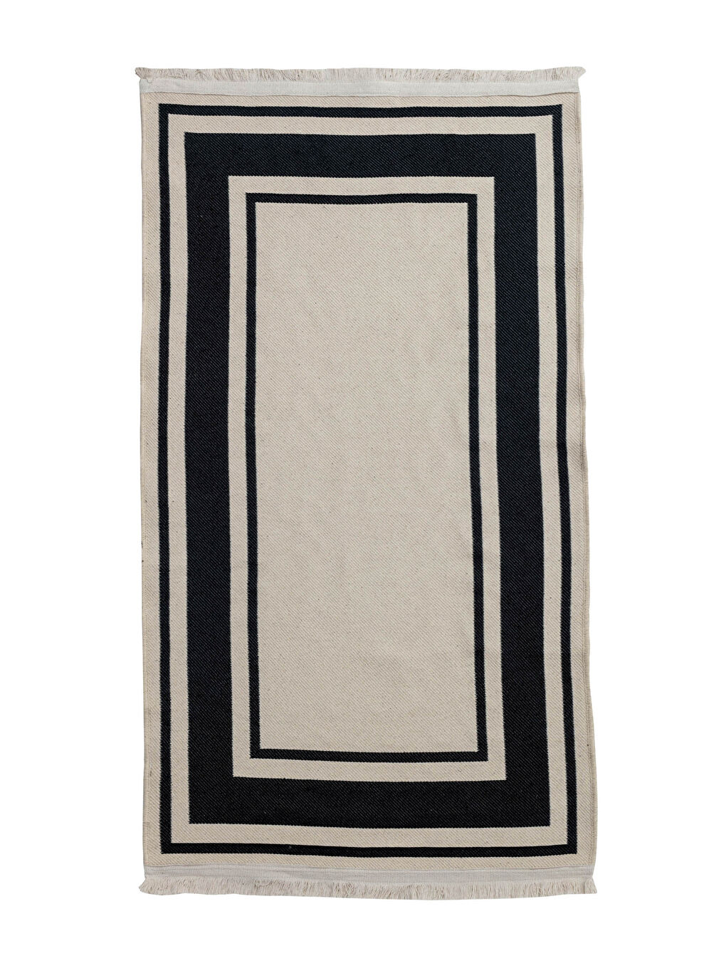 سجادة جاكار بتفاصيل شراشيب 80x150 سم-2