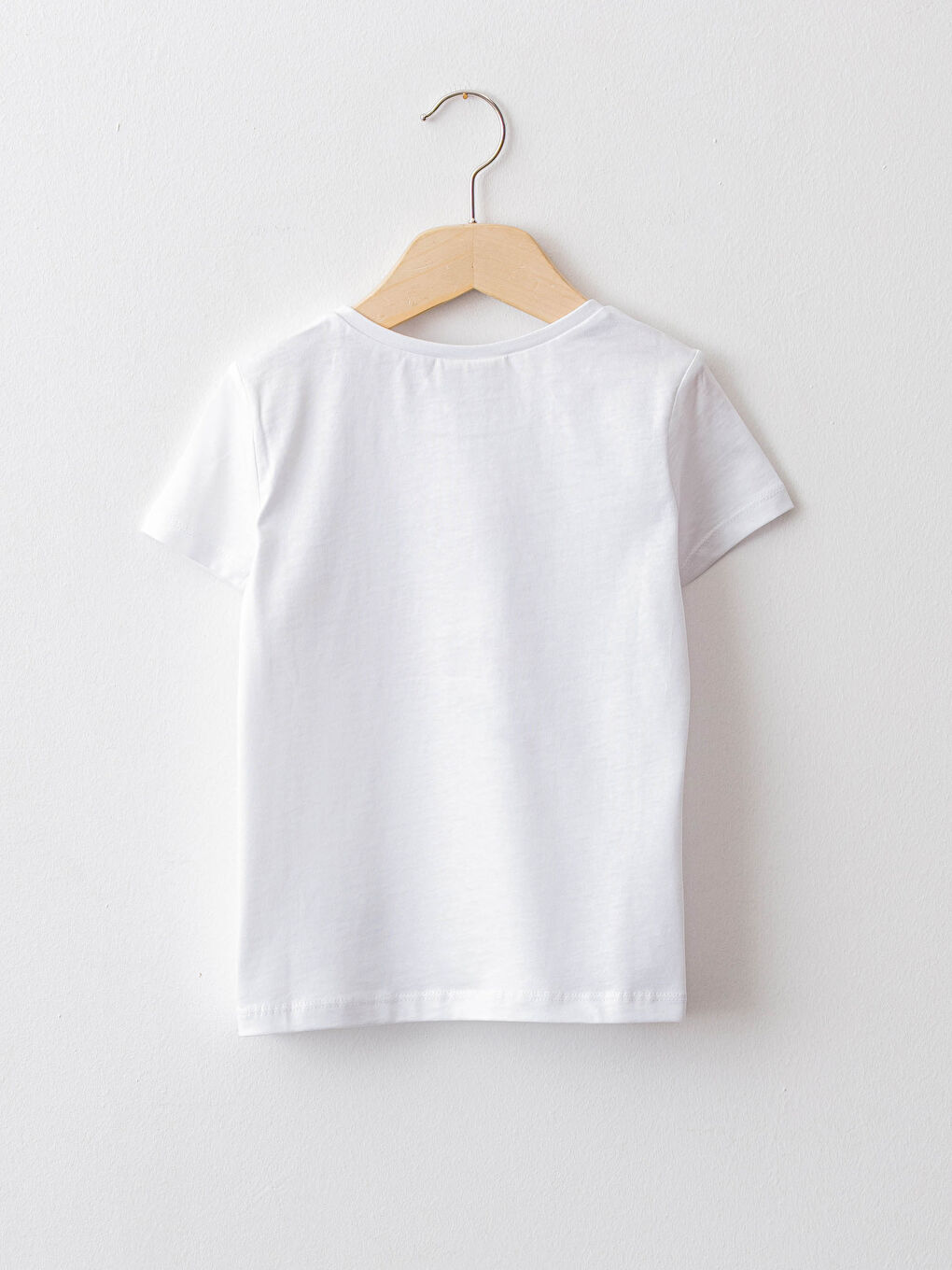 Crew Neck Printed Short Sleeve Girls' T-Shirt-1