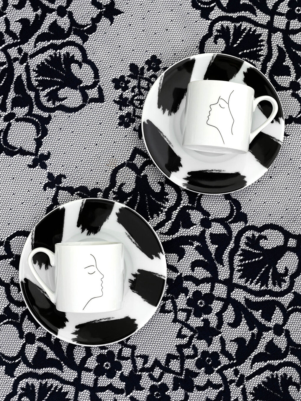 Printed Porcelain Coffee Cup with 2-2