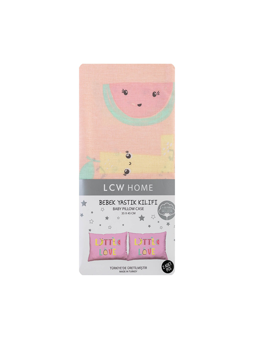 Taie d'oreiller tissée imprimée pour bébé fille 35x45 cm-3