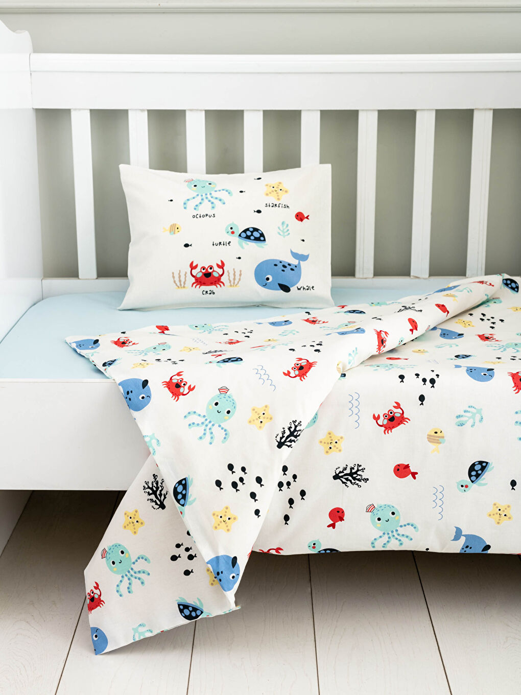 Printed Woven Baby Boy Duvet Cover Set