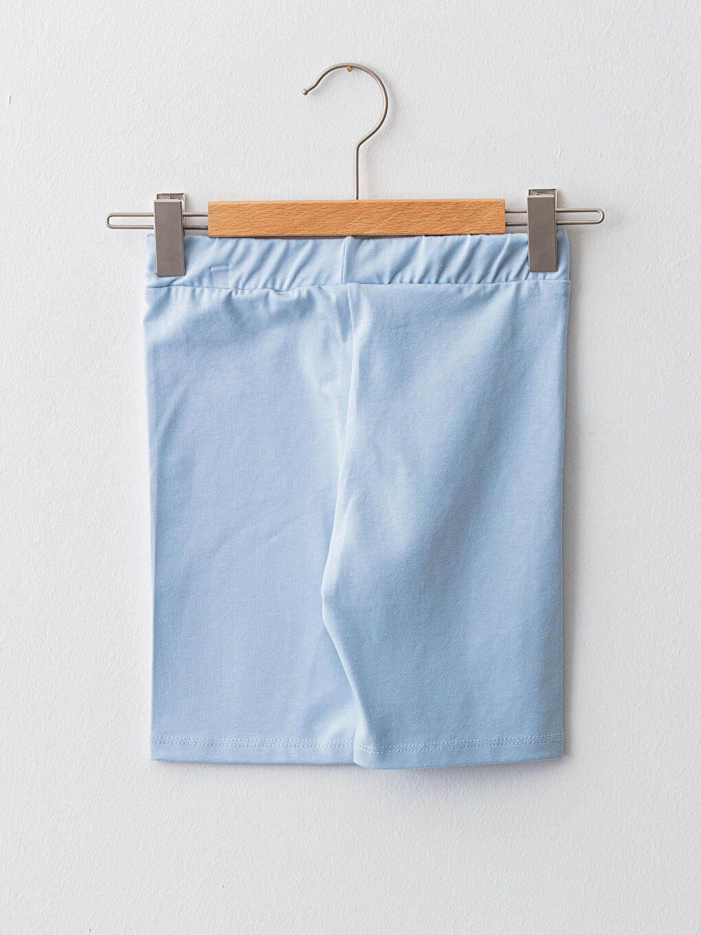 Elastic Waist Printed Girls' Short Leggings-1