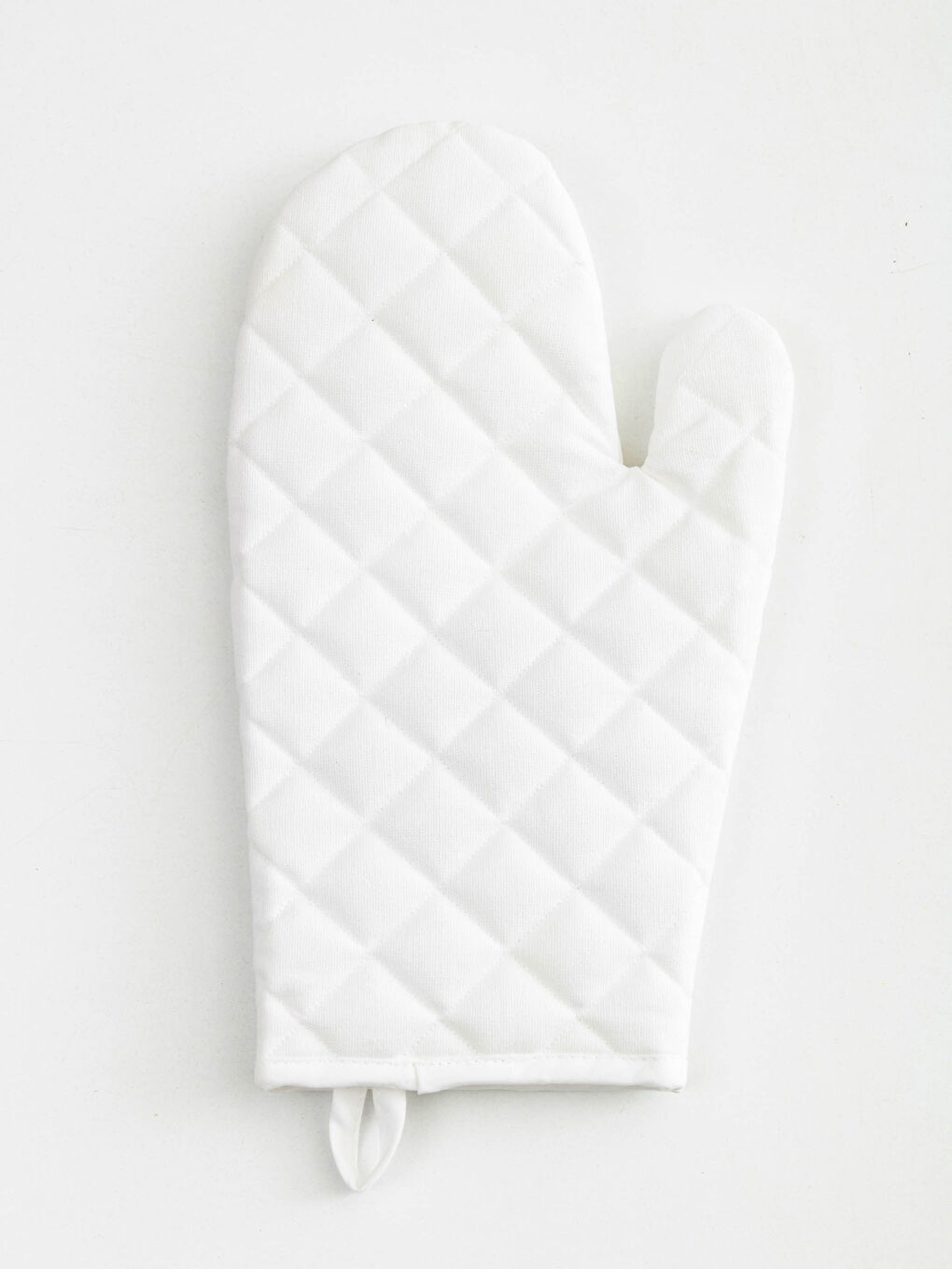 Siyah Slogan Baskılı Gabardin Fırın Eldiveni-2