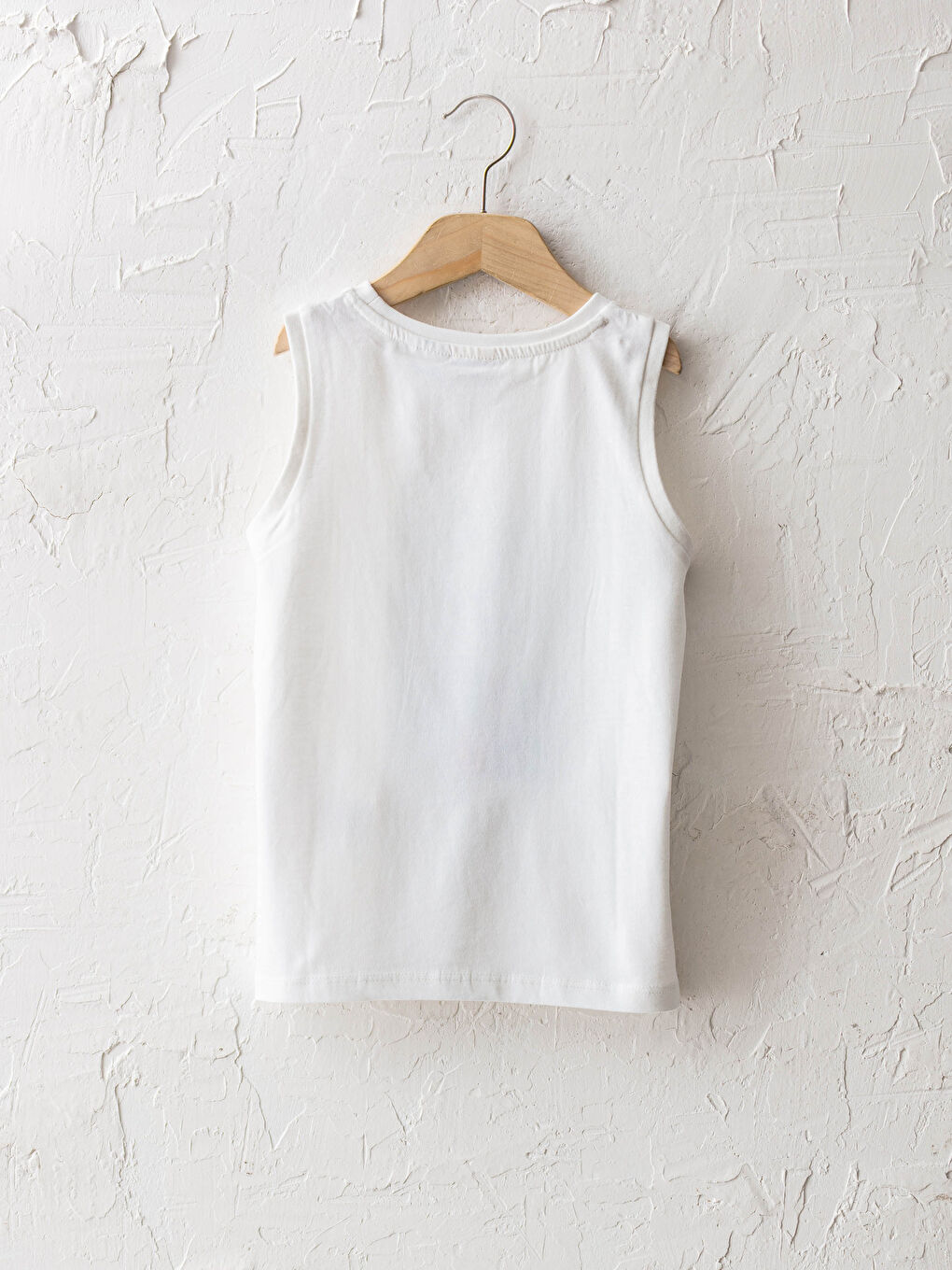 Débardeur Garçon Imprimé Mickey Mouse Col Rond en Coton-1