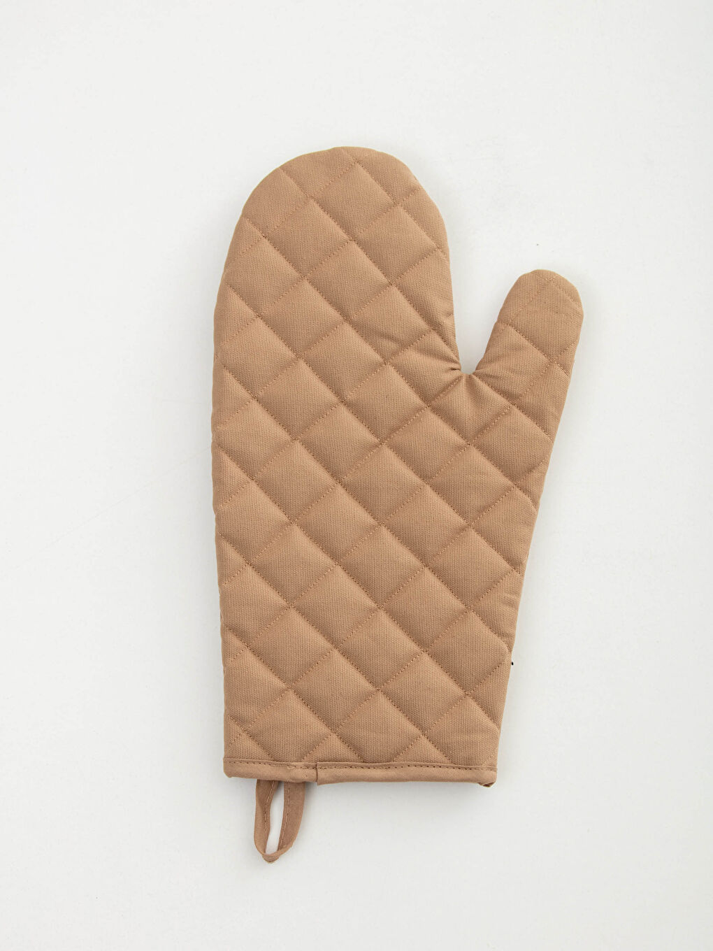 Bej Slogan Nakışlı Gabardin Fırın Eldiveni-2