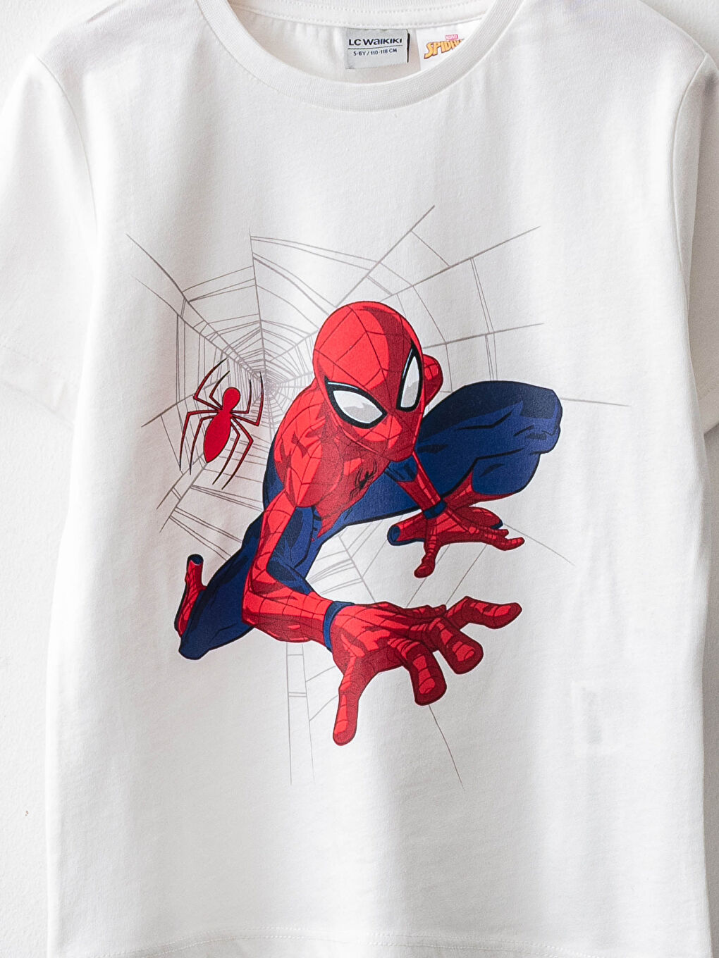 Crew Neck Spider-Man Printed Short Sleeve Boys' T-Shirt and Shorts-2