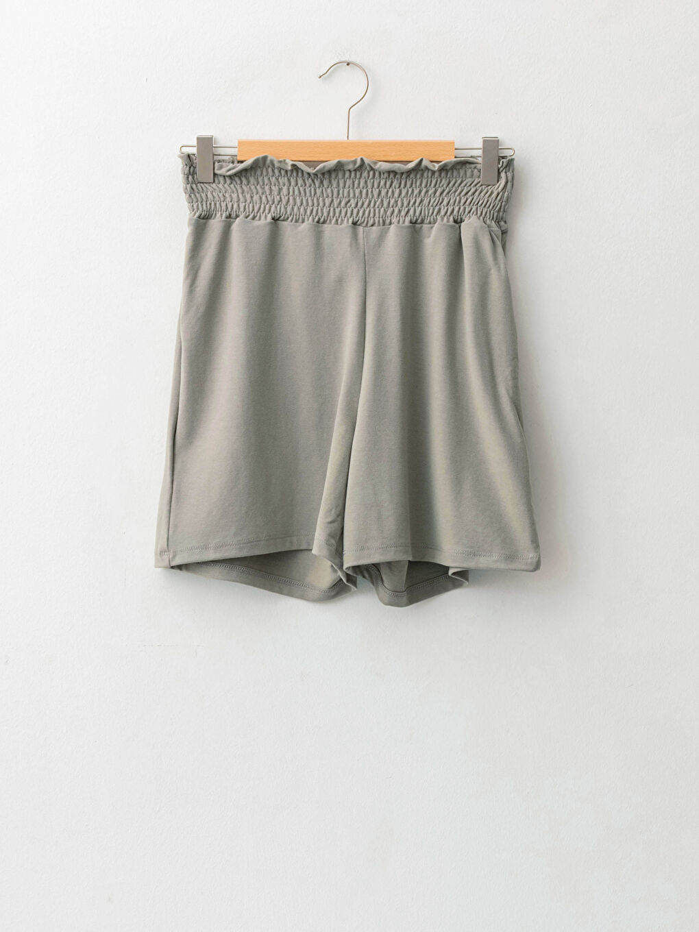 LCW Vision Damen Shorts mit elastischem Bund und schlichtem Design -S1II63Z8-GWK