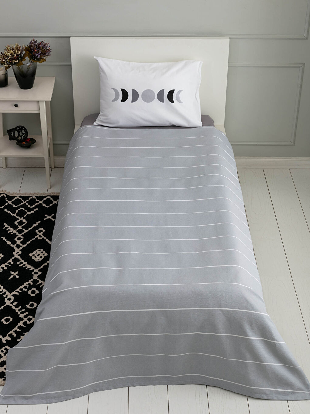 Single Person Patterned Pique Set-2