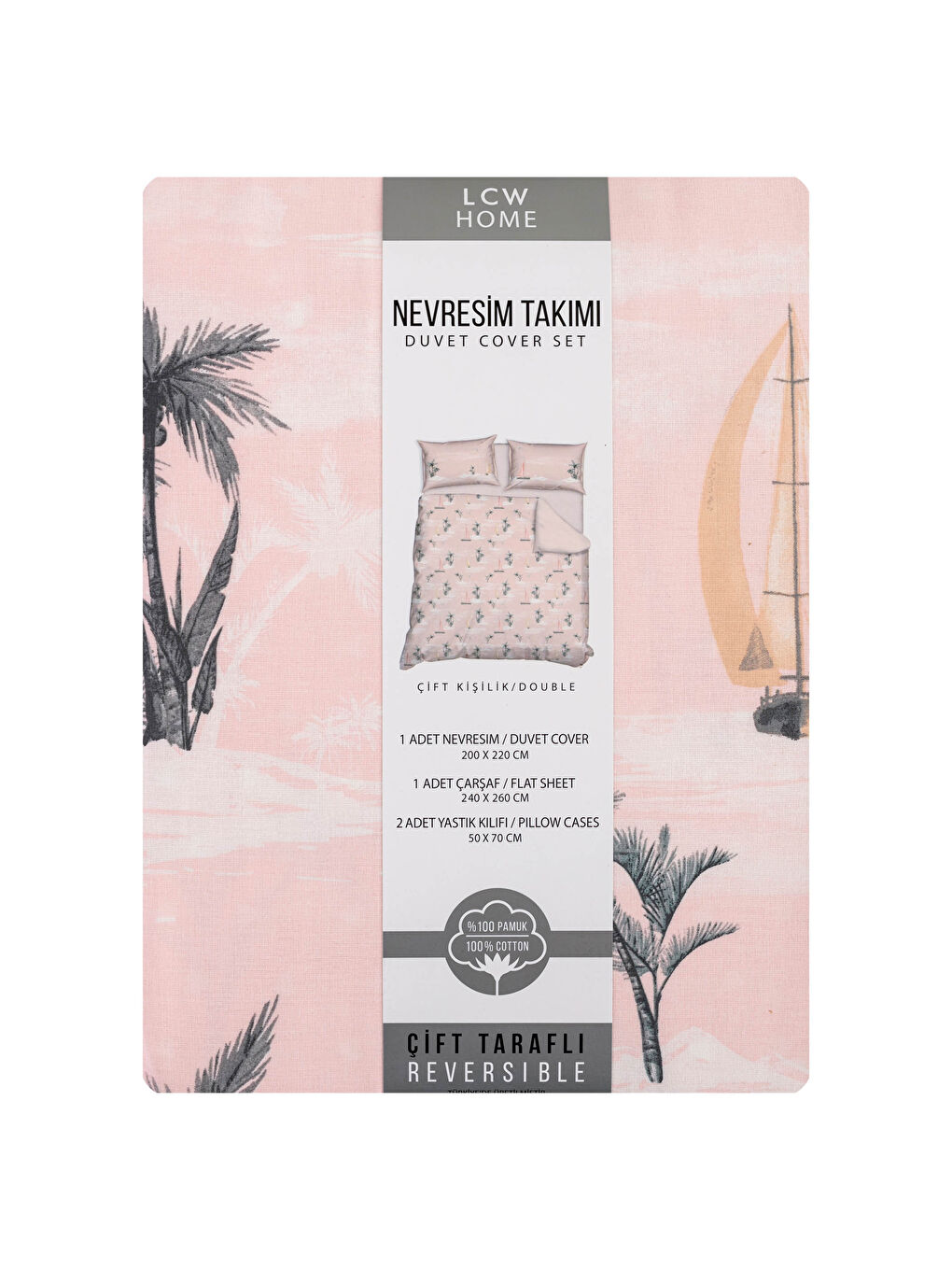 Parure De Housse De Couette Double Tissée À Motif Double Face-7