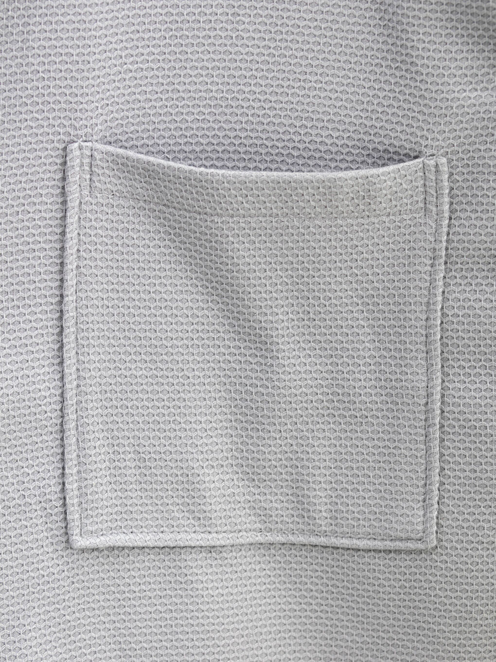 روب حمام طويل بياقة شال للرجال-2