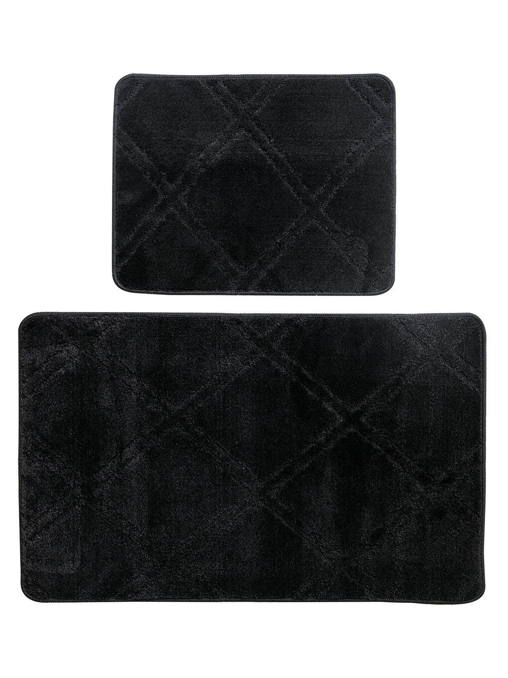 Gri Desenli Banyo Paspası 2'li-1