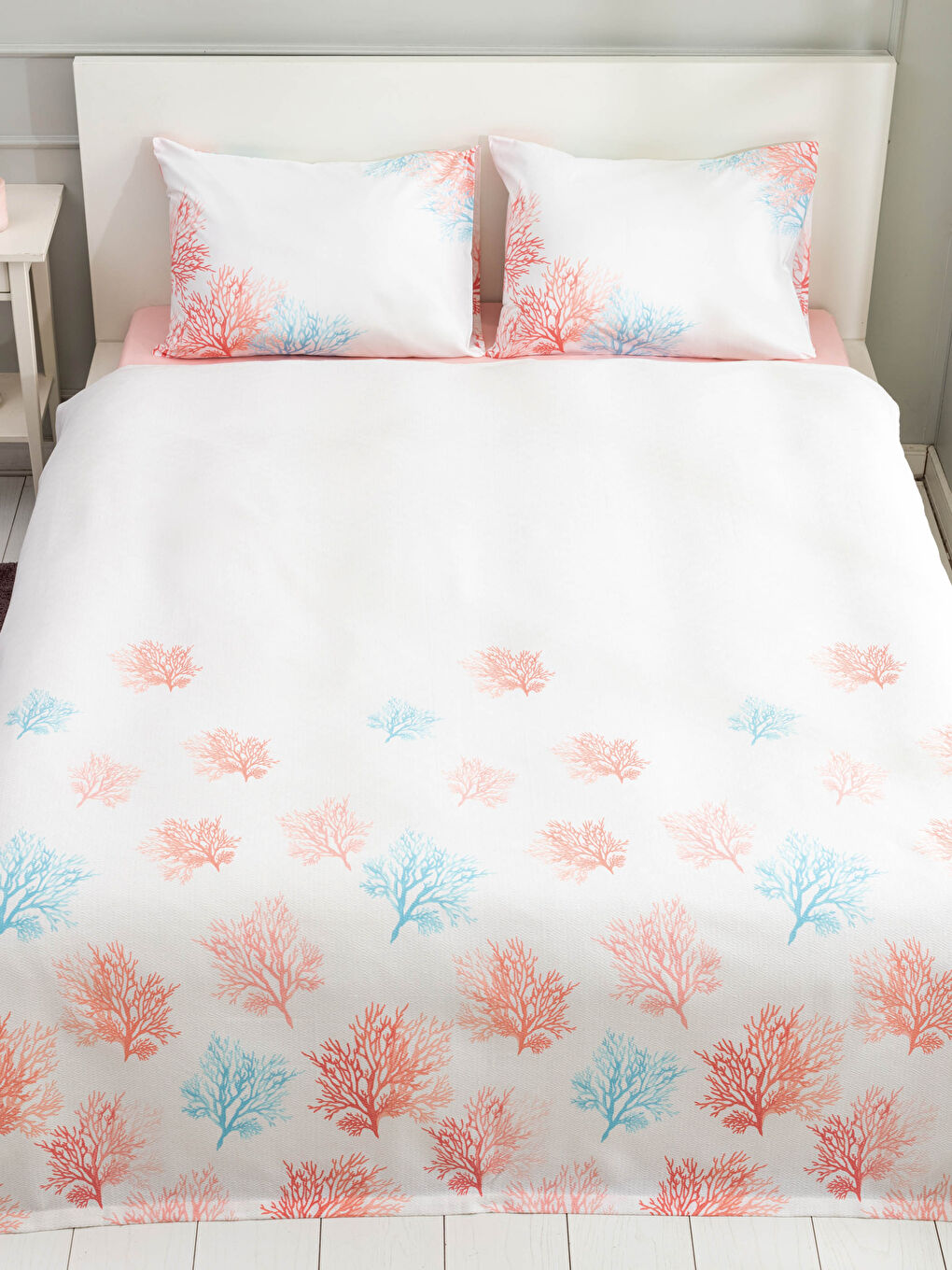 LCW HOME Dupli Pamučni Pikirani Set Sa Dezenom -S1IO05Z8-F9C