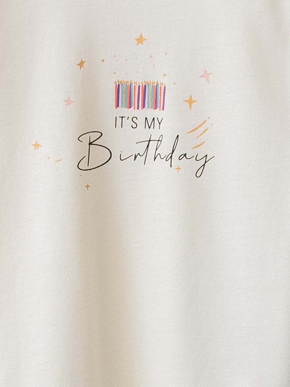Crew Neck Printed Short Sleeve Girls' T-Shirt and Cape-2
