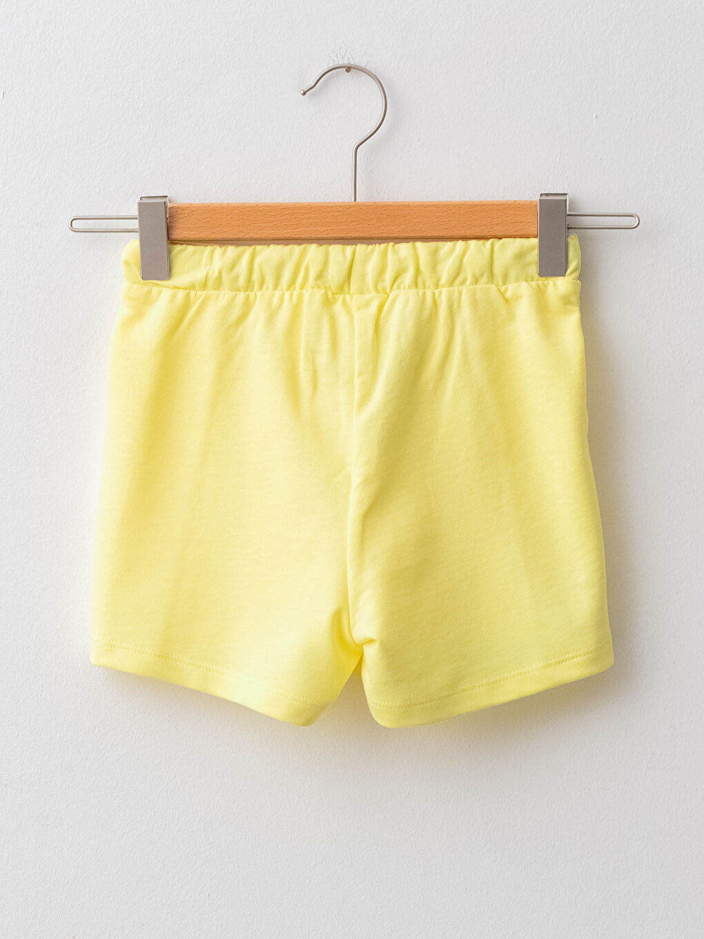 Elastic Waist Frill Detailed Girl Shorts-1