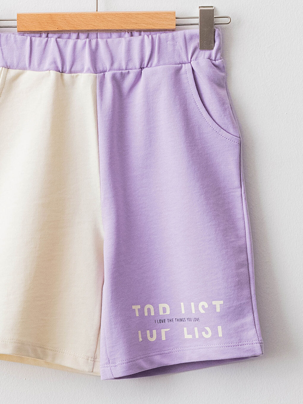 شورت بنات مطبوع بخصر مرن-2