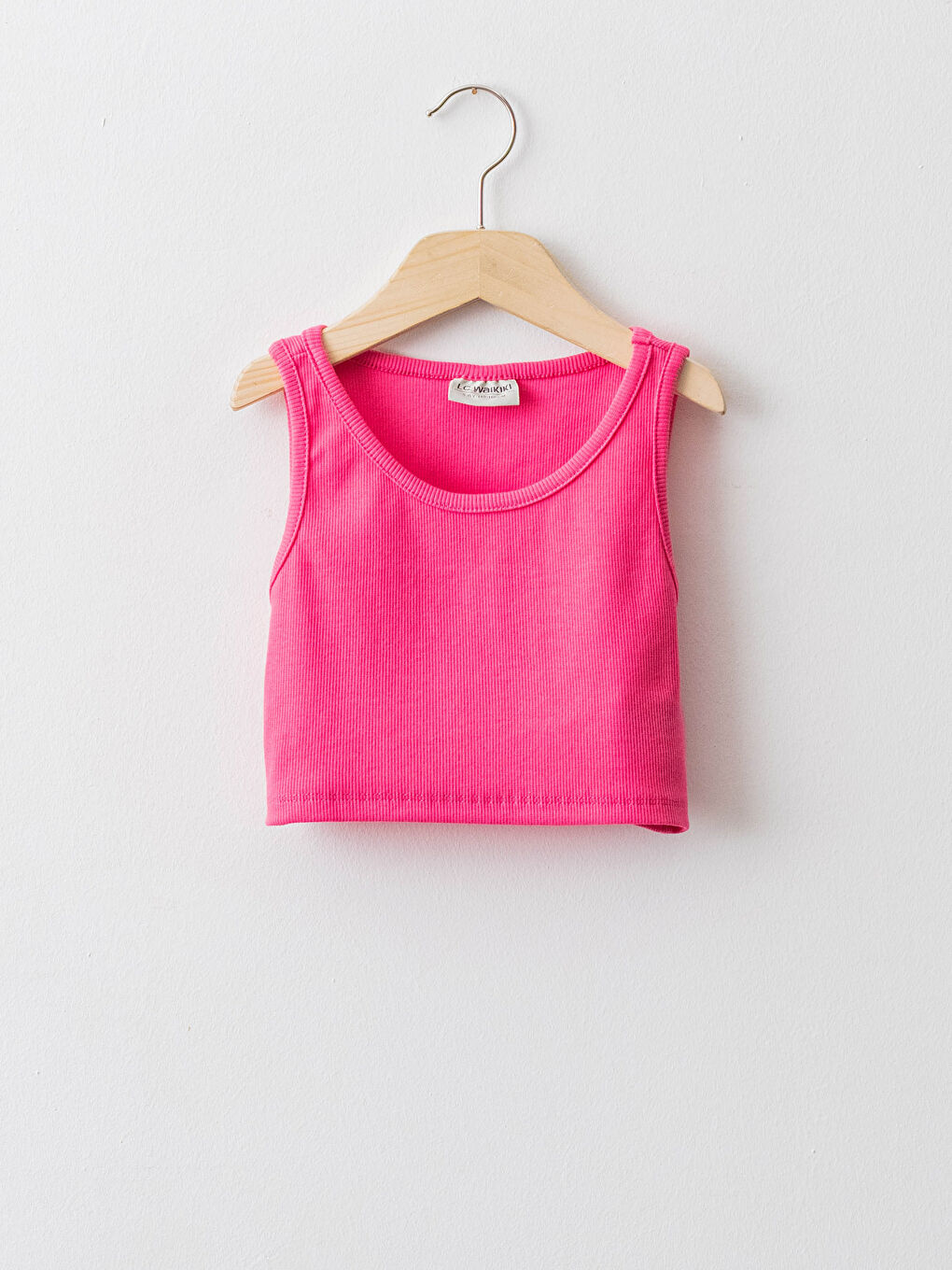 Crew Neck Basic Girls' Tank Top