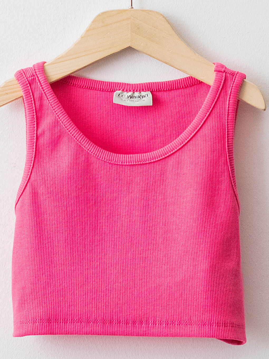Crew Neck Basic Girls' Tank Top-2