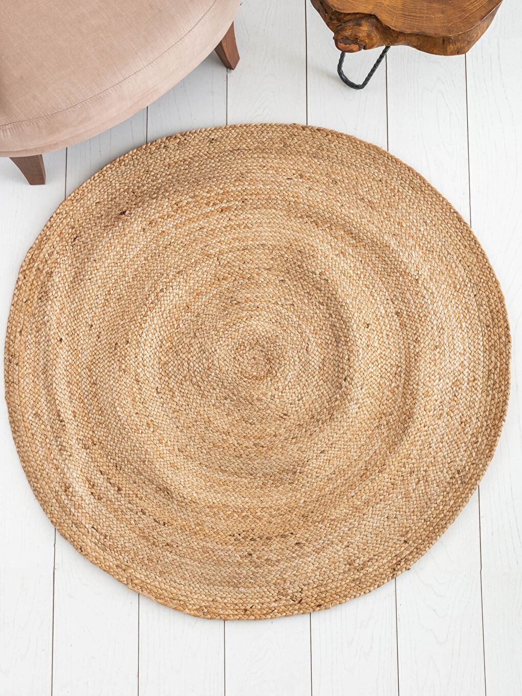 سجادة من القش الجوت 120x120 سم