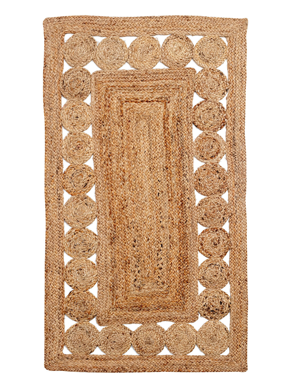 Self-Patterned Jute Carpet 80x140 Cm-2