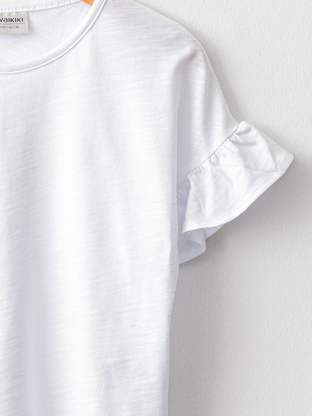 Футболка с круглым вырезом, базовая, с коротким рукавом, для девочек-2