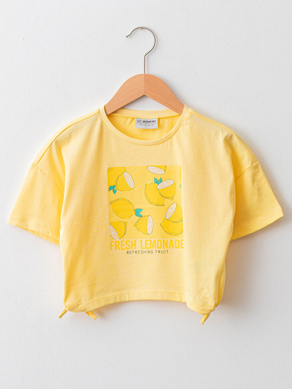 Crew Neck Printed Short Sleeve Girls' T-shirt