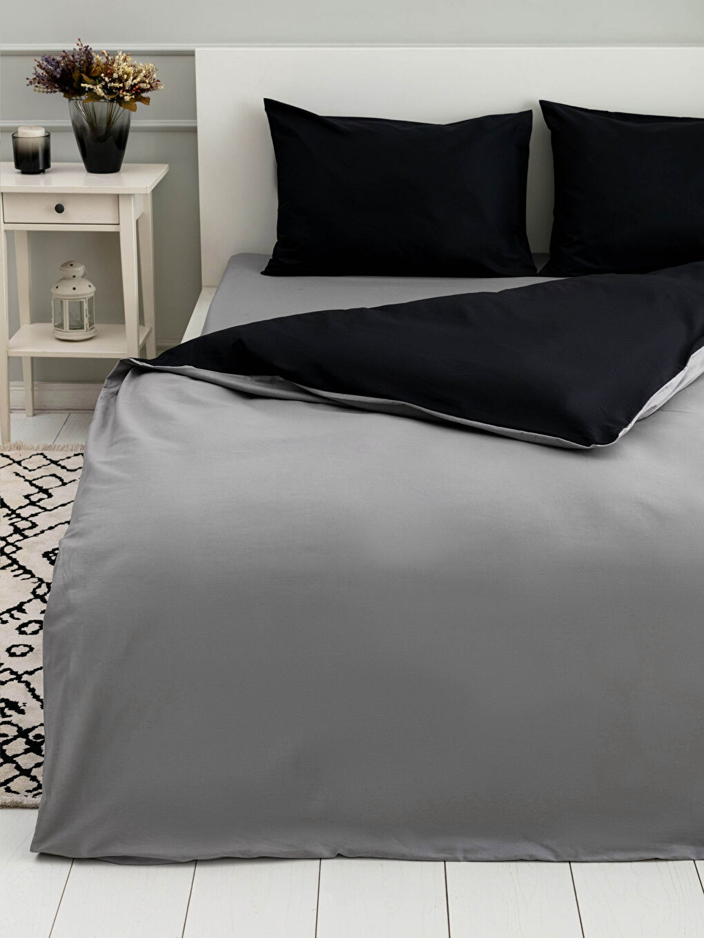 طقم غطاء لحاف مزدوج كامل وجهين-1