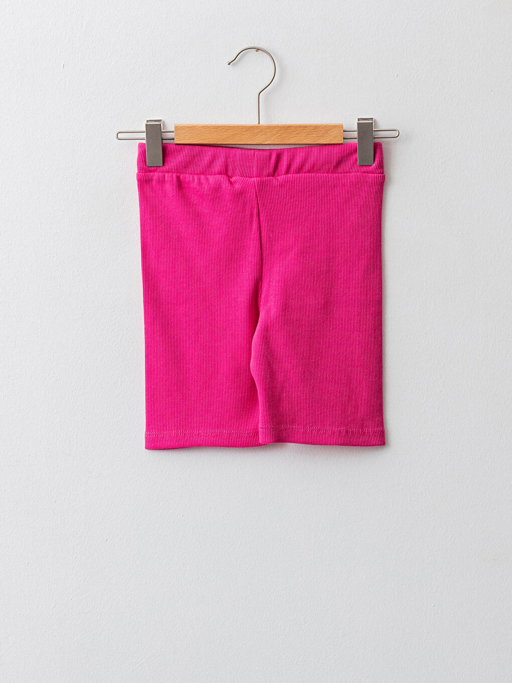 Elastic Waist Basic Cotton Girl Short Leggings-1