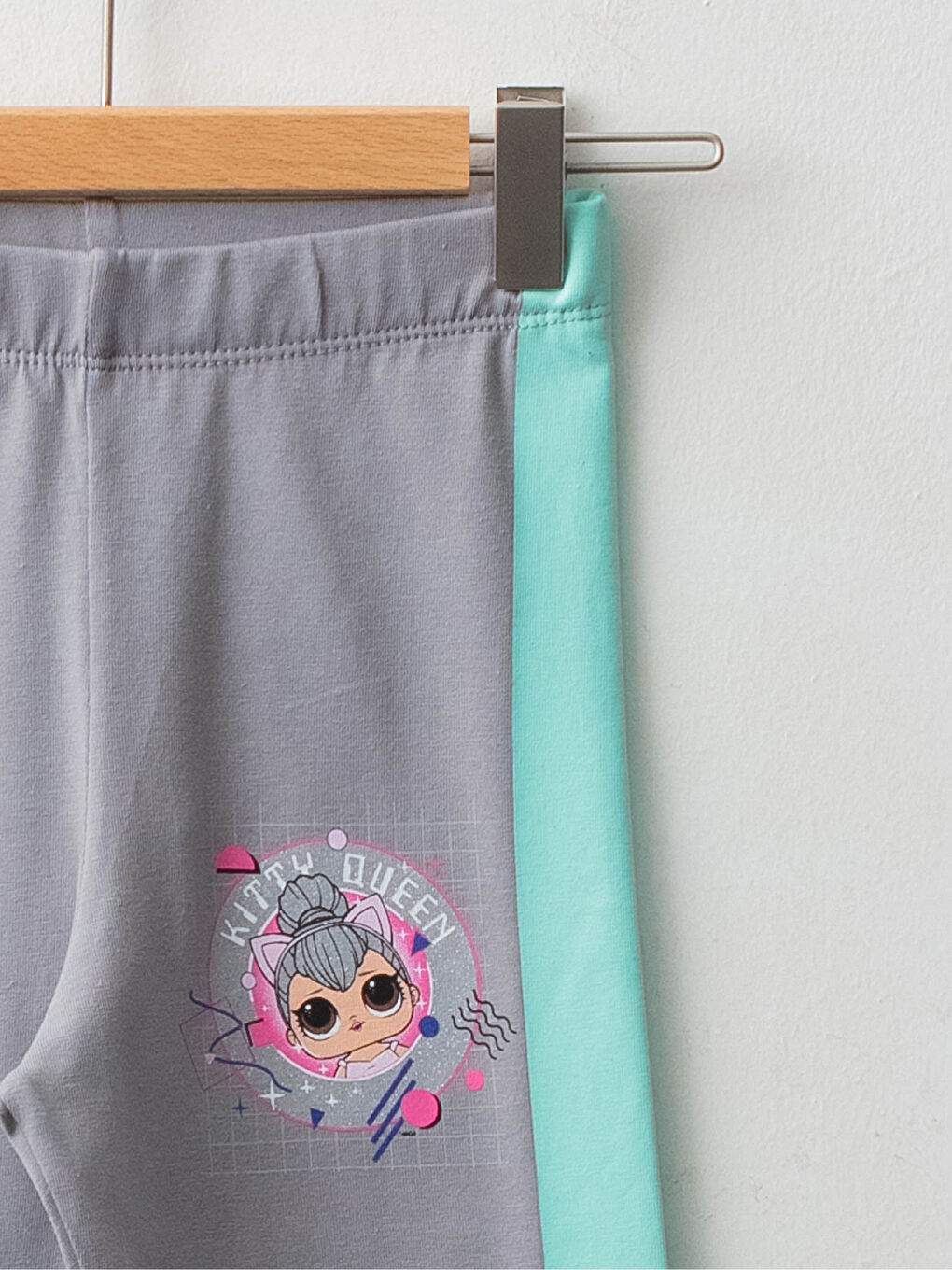 Gri Beli Lastikli LOL Surprise OMG Lisanslı Kız Çocuk Tayt-2