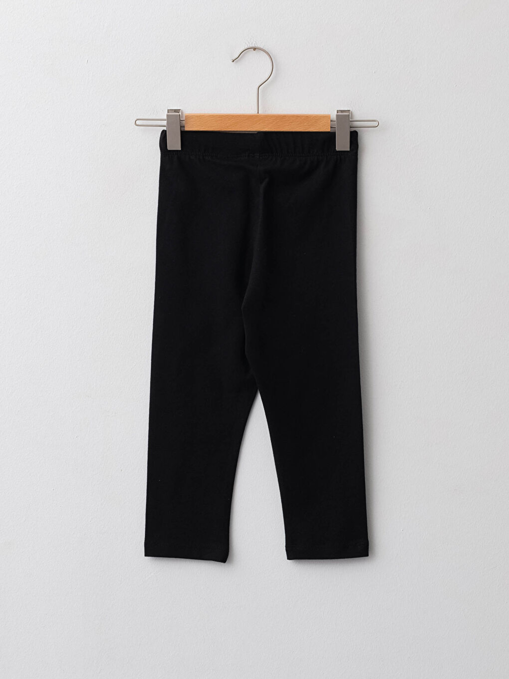 Siyah Beli Lastikli Barbie Baskılı Pamuklu Kız Çocuk Tayt-2