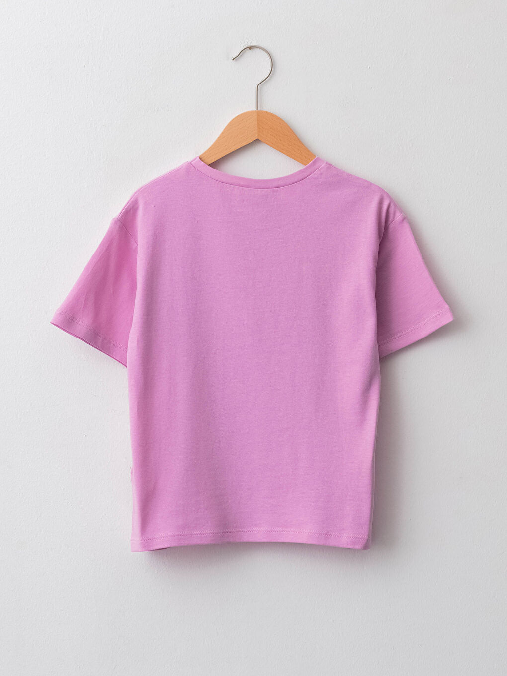 Crew Neck Tweety Printed Short Sleeve Cotton Girls T-Shirt-3