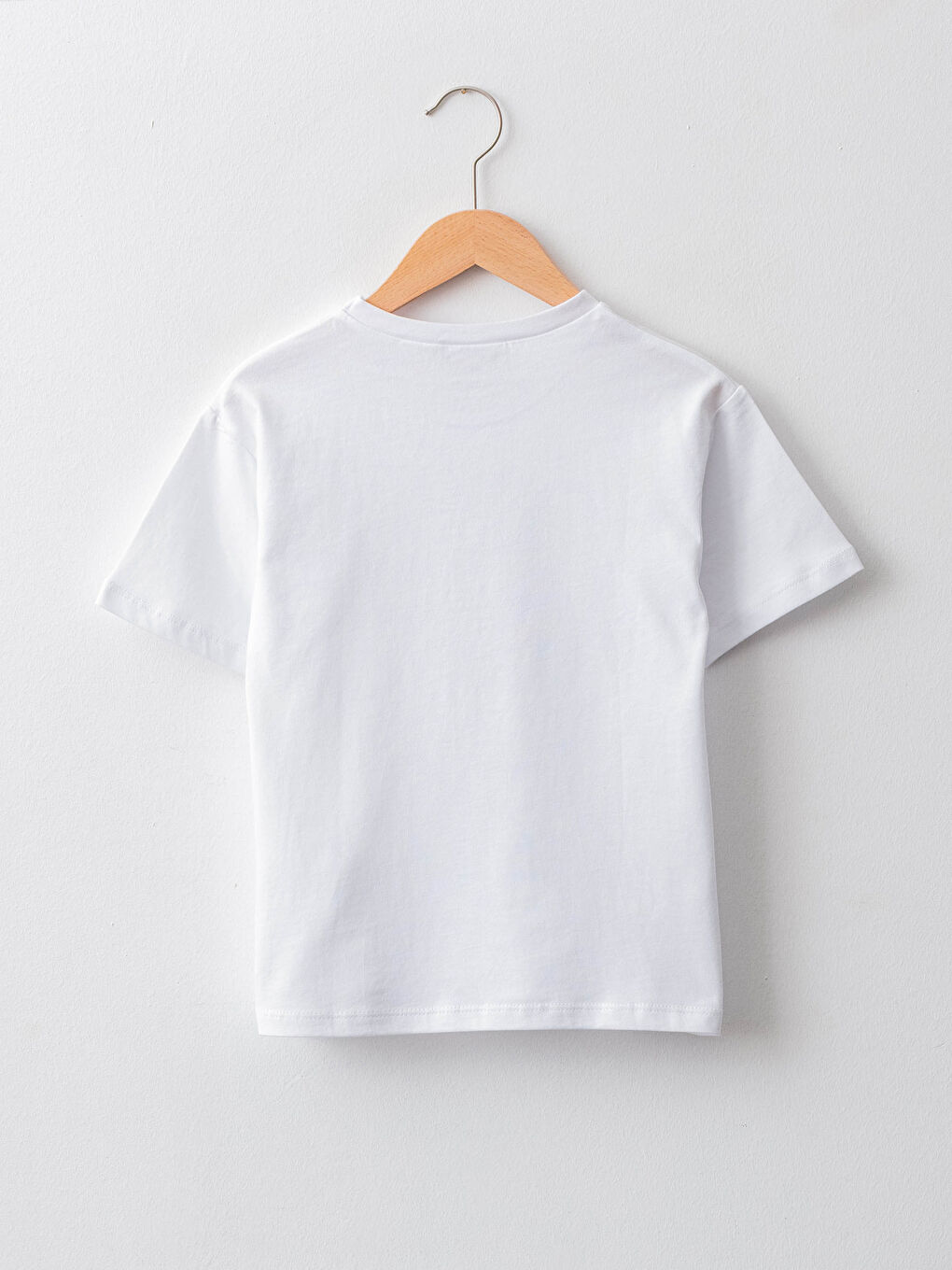 Crew Neck Bugs Bunny Printed Short Sleeve Girls' T-Shirt-1