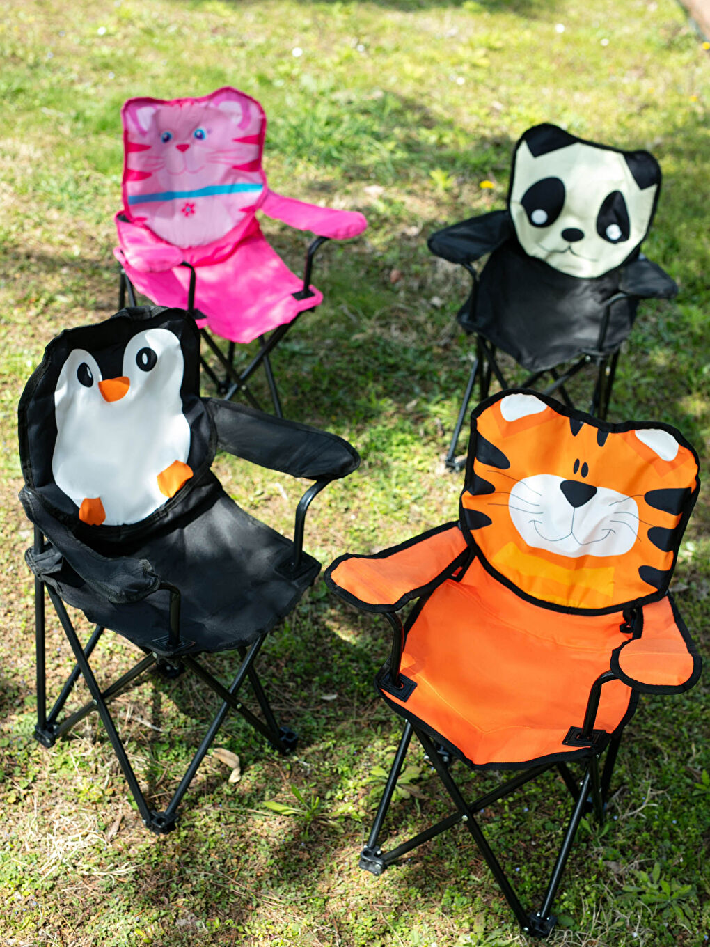 Karışık Katlanabilir Çocuk Kamp Sandalyesi-1