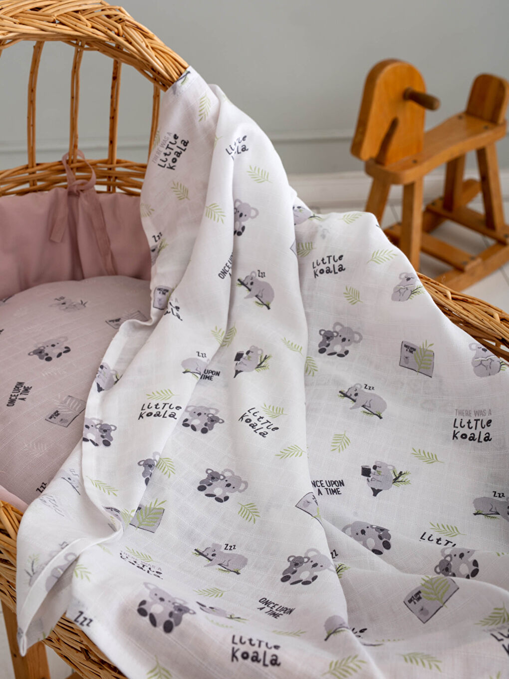 Printed Baby Boy Muslin Blanket 85x85 Cm