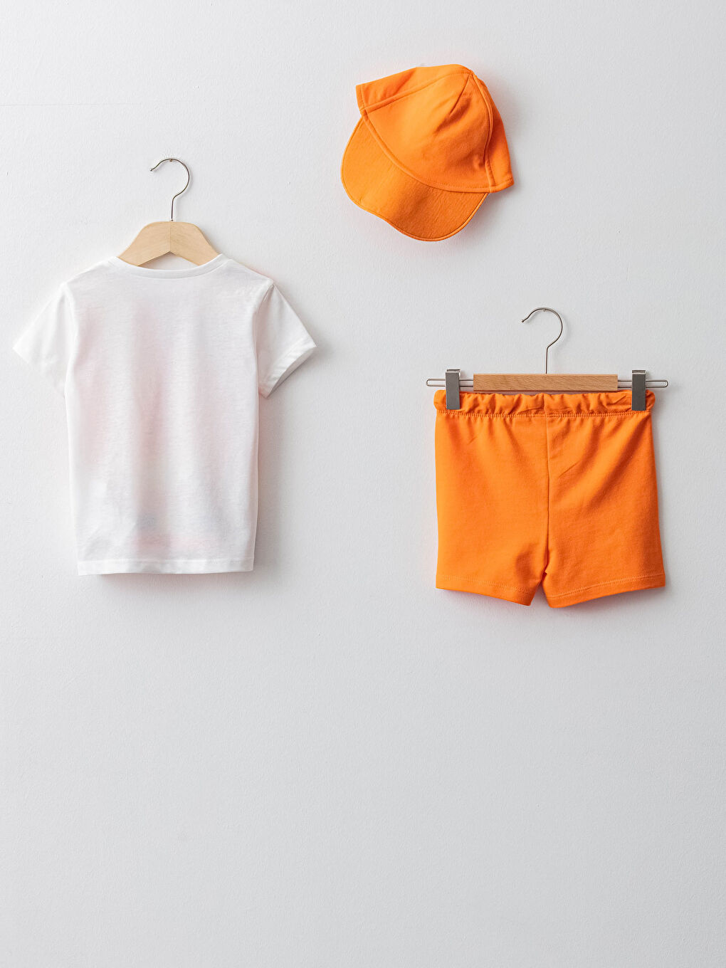 Ekru Bisiklet Yaka Kısa Kollu Baskılı Erkek Bebek Tamirci Kostüm-5