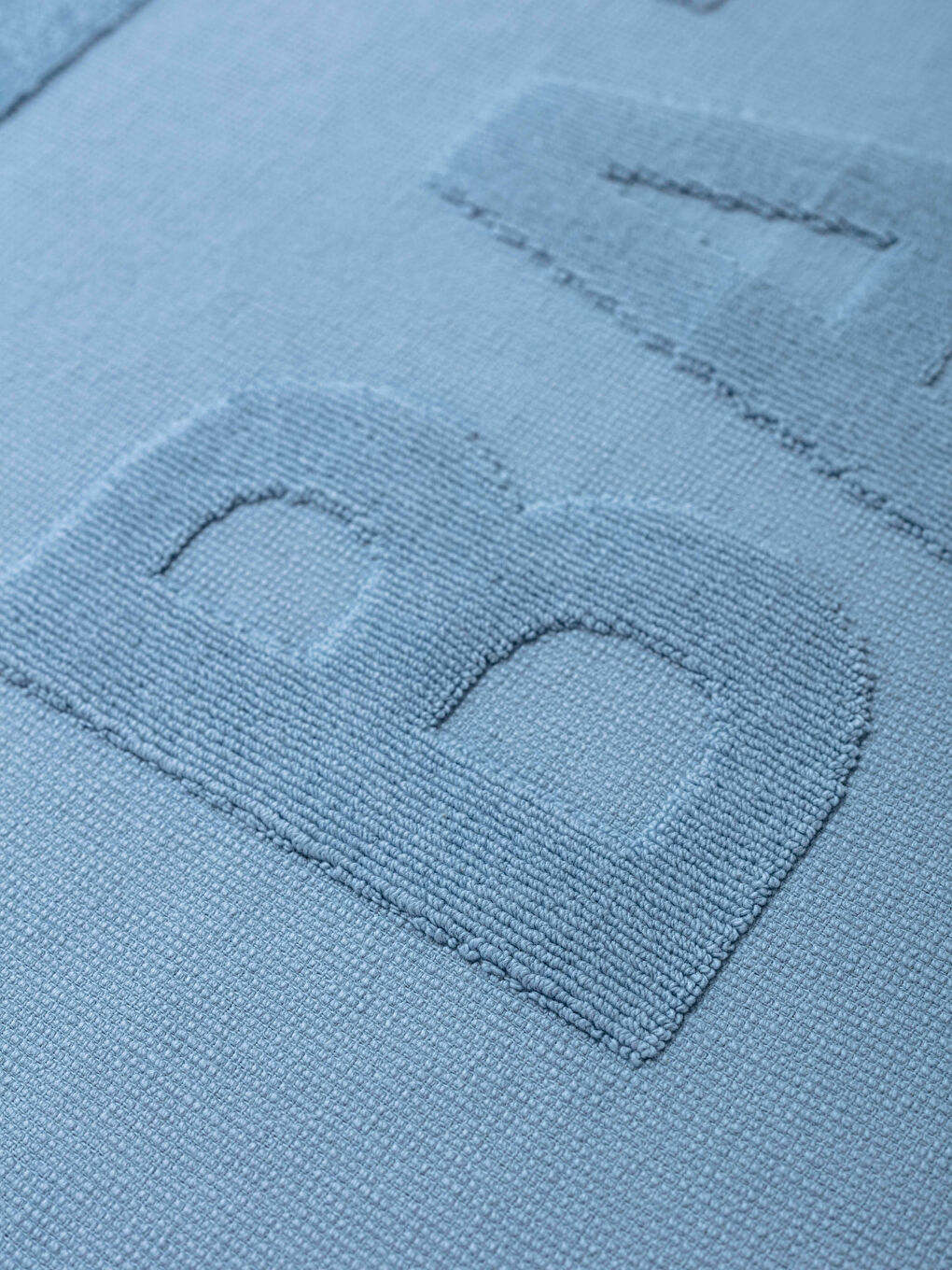 Mavi Slogan Detaylı Banyo Paspası 50x70 cm-2