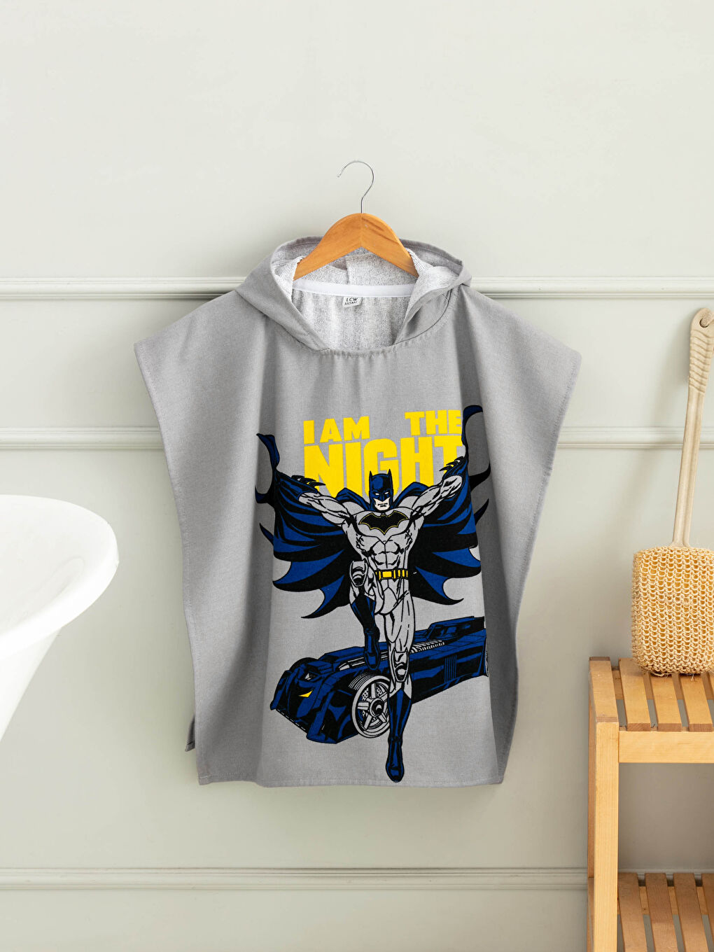LCW HOME Batman Lizenzierter Poncho mit Kapuze für Jungen -S1JR44Z4-F9C