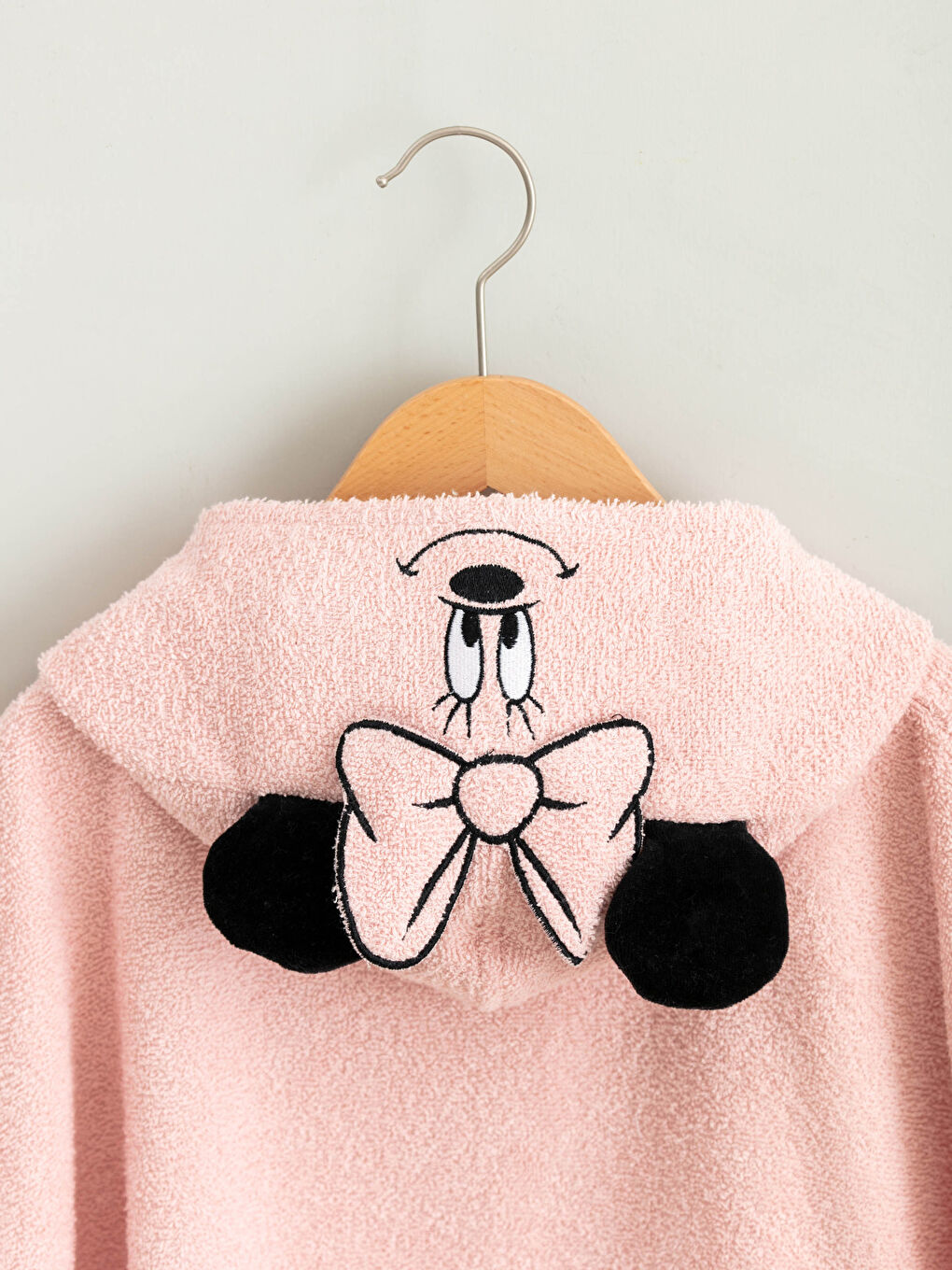 LCW HOME Kız Çocuk Minnie Mouse Lisanslı Kapüşonlu Panço -S1JR50Z4-G4V
