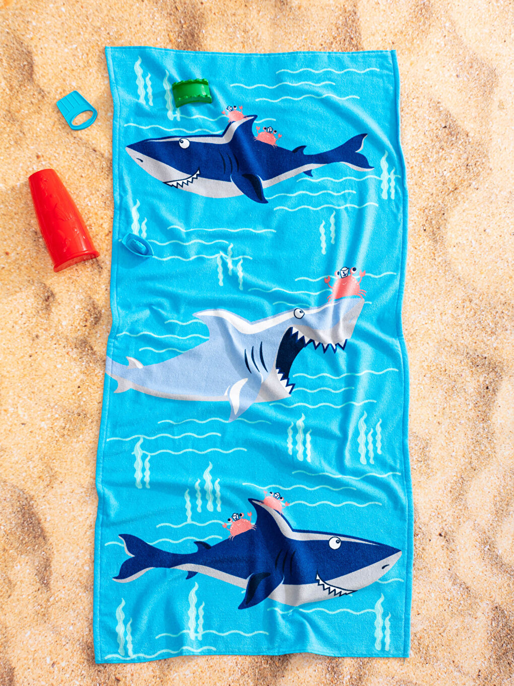Shark Print Boy Beach Towel 70x150 Cm